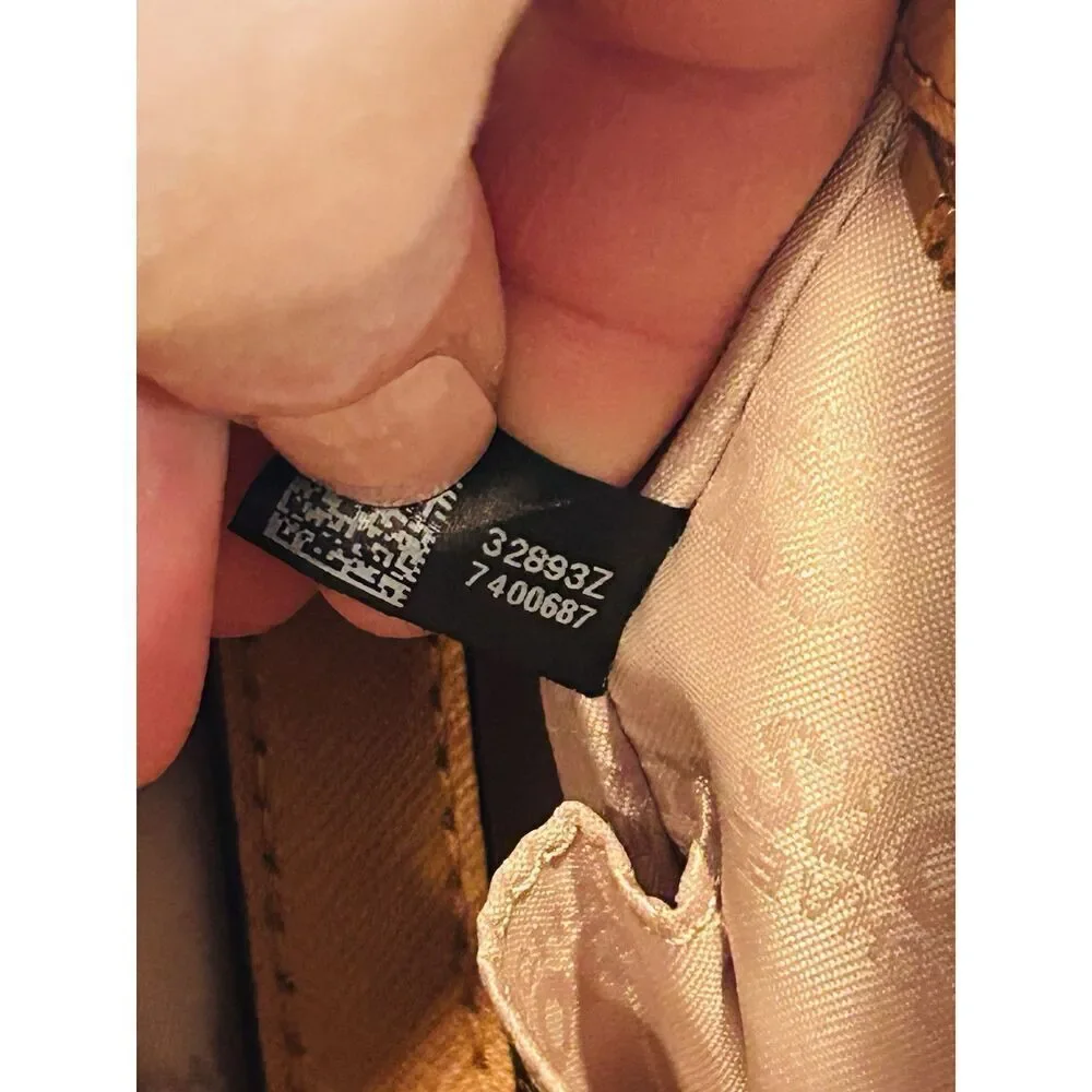 MICHAEL KORS HAMILTON TRAVELER SIGNATURE TOP ZIP MESSENGER ACORN SHOULDER BAG